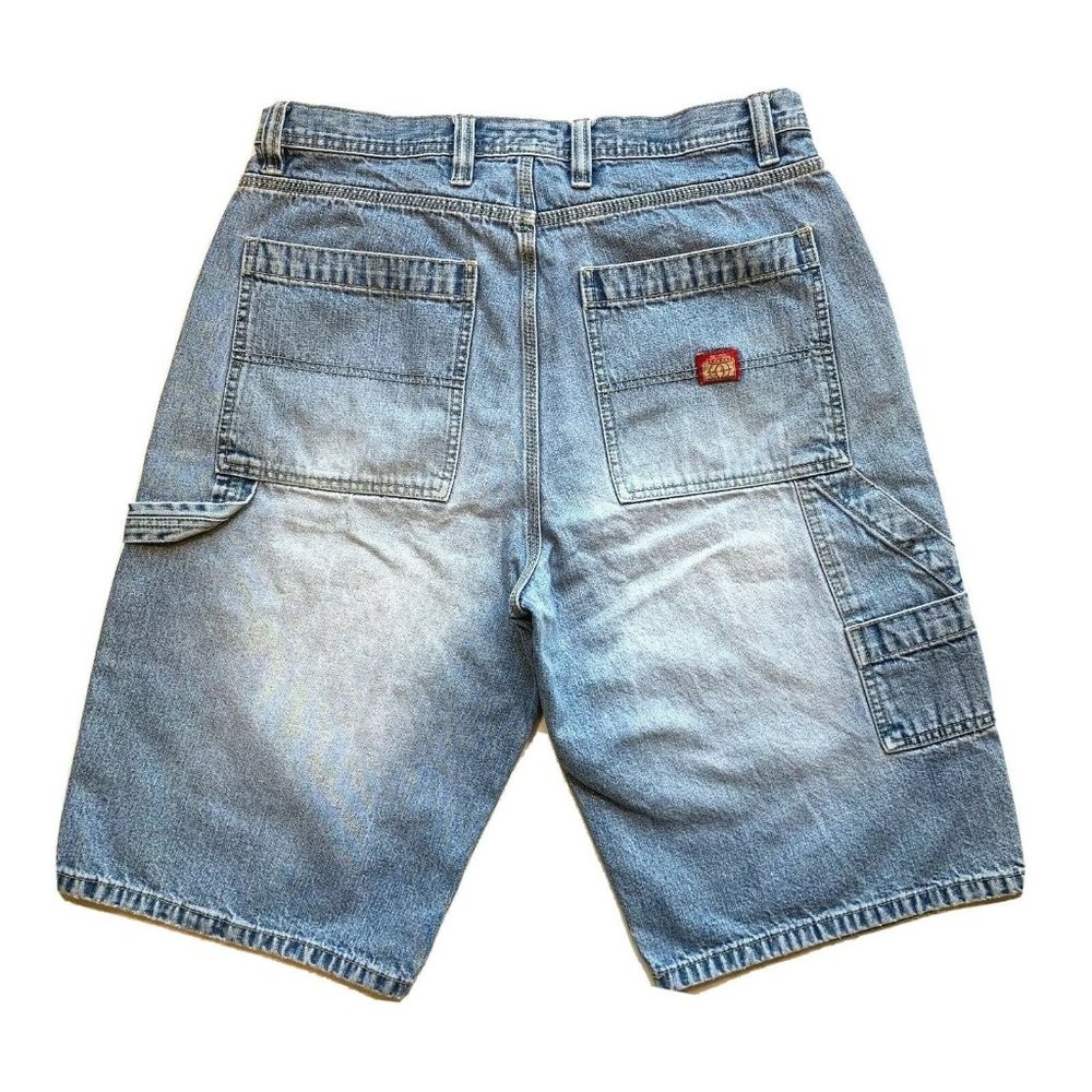 Outdoor Outfitters Jean Denim Carpenter Shorts Mens 34‎ Relaxed Light Blue Faded